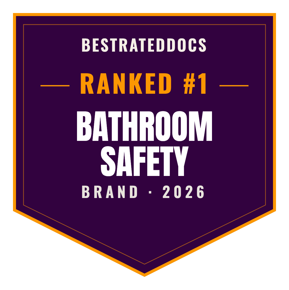 BestRatedDocs Top Brand 2026 — Bathroom Safety