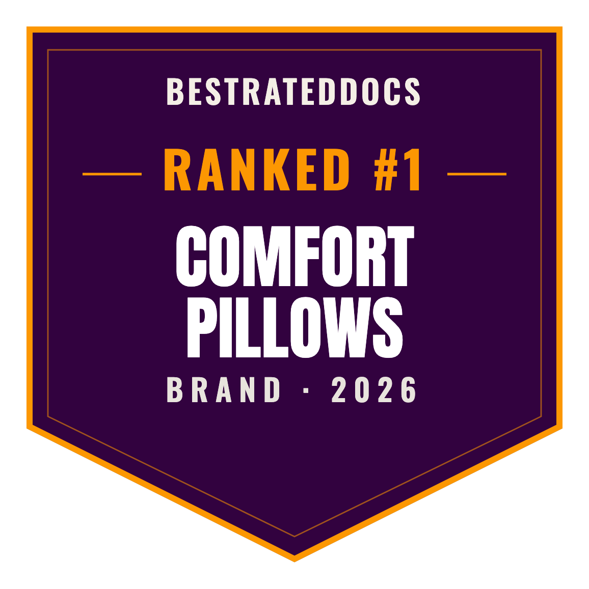 BestRatedDocs Top Brand 2026 — Comfort Pillows
