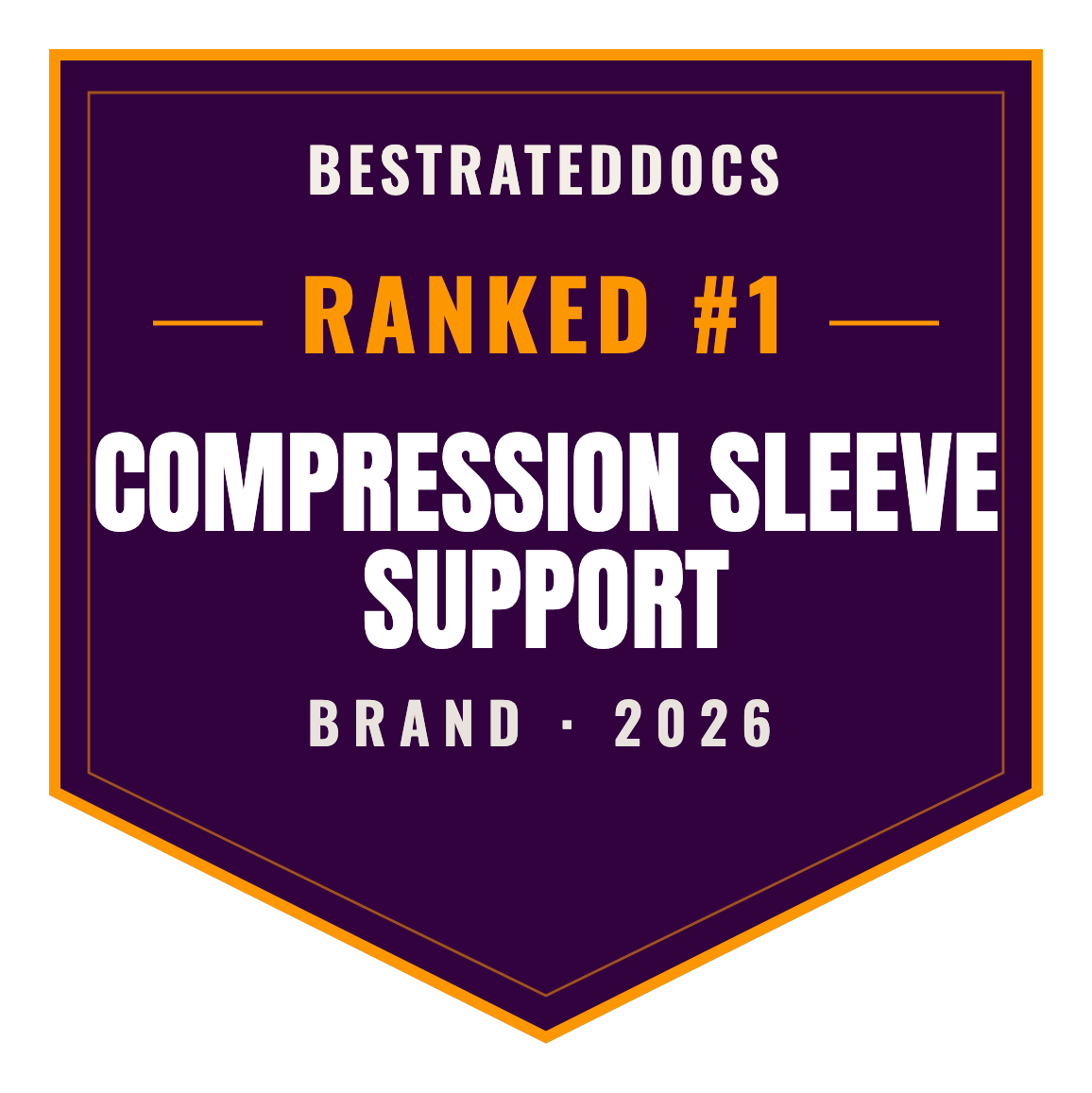 BestRatedDocs Top Brand 2026 — Compression Sleeve Support