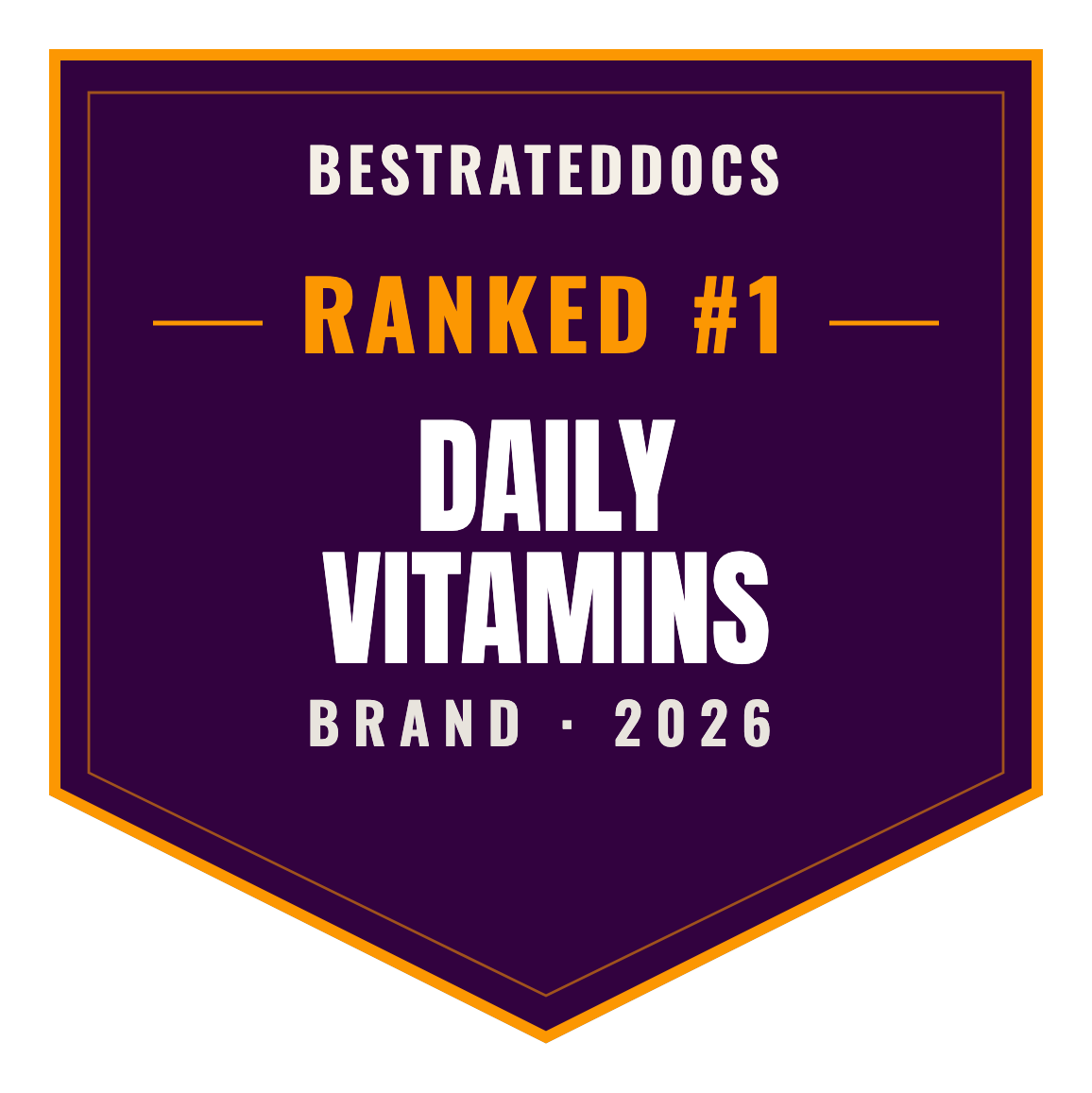 BestRatedDocs Top Brand 2026 — Daily Vitamins