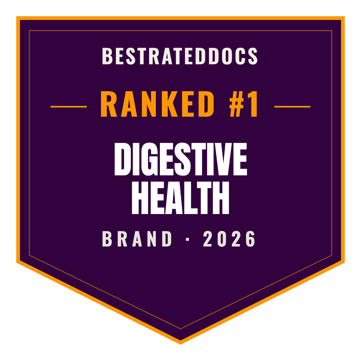BestRatedDocs Top Brand 2026 — Digestive Health