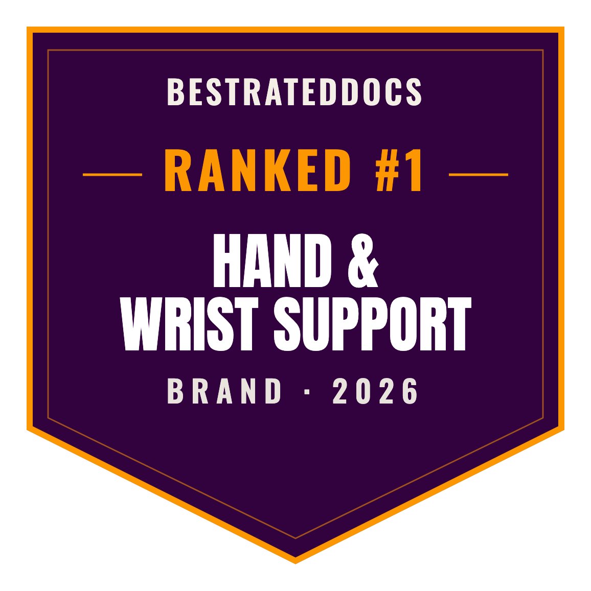 BestRatedDocs Top Brand 2026 — Hand & Wrist Support