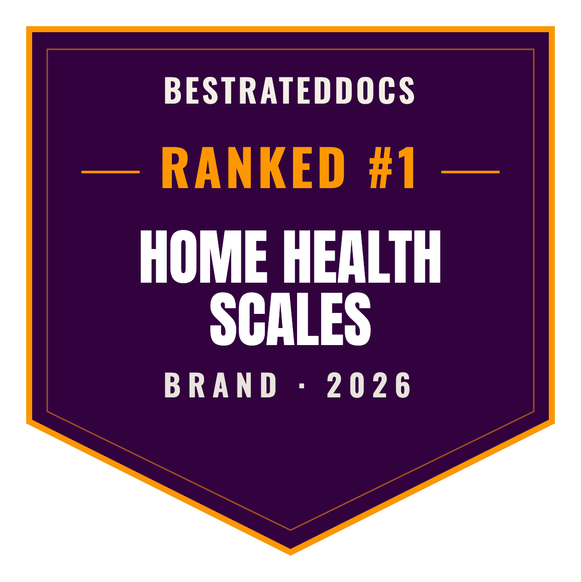 BestRatedDocs Top Brand 2026 — Home Health Scales