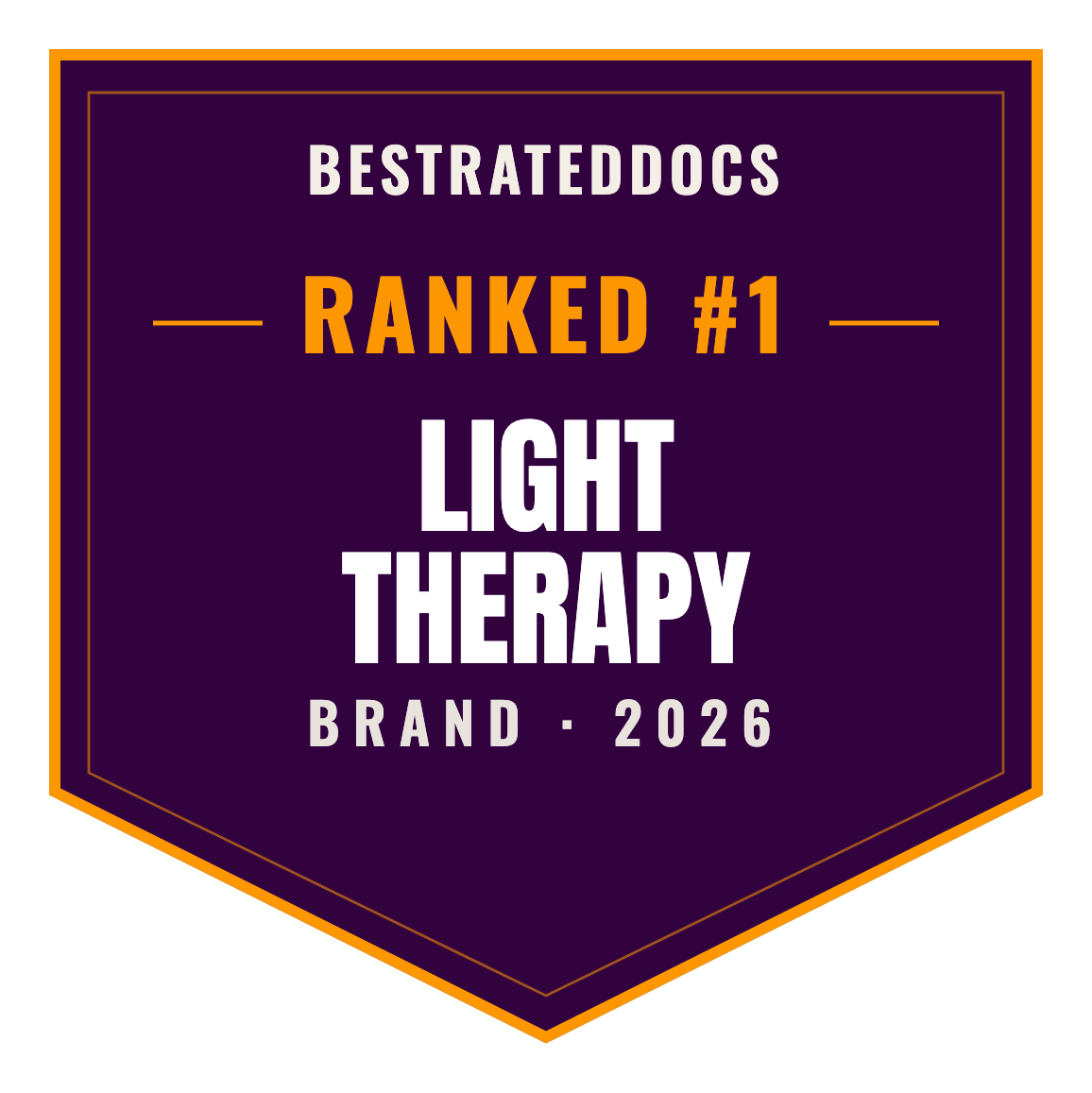 BestRatedDocs Top Brand 2026 — Light Therapy