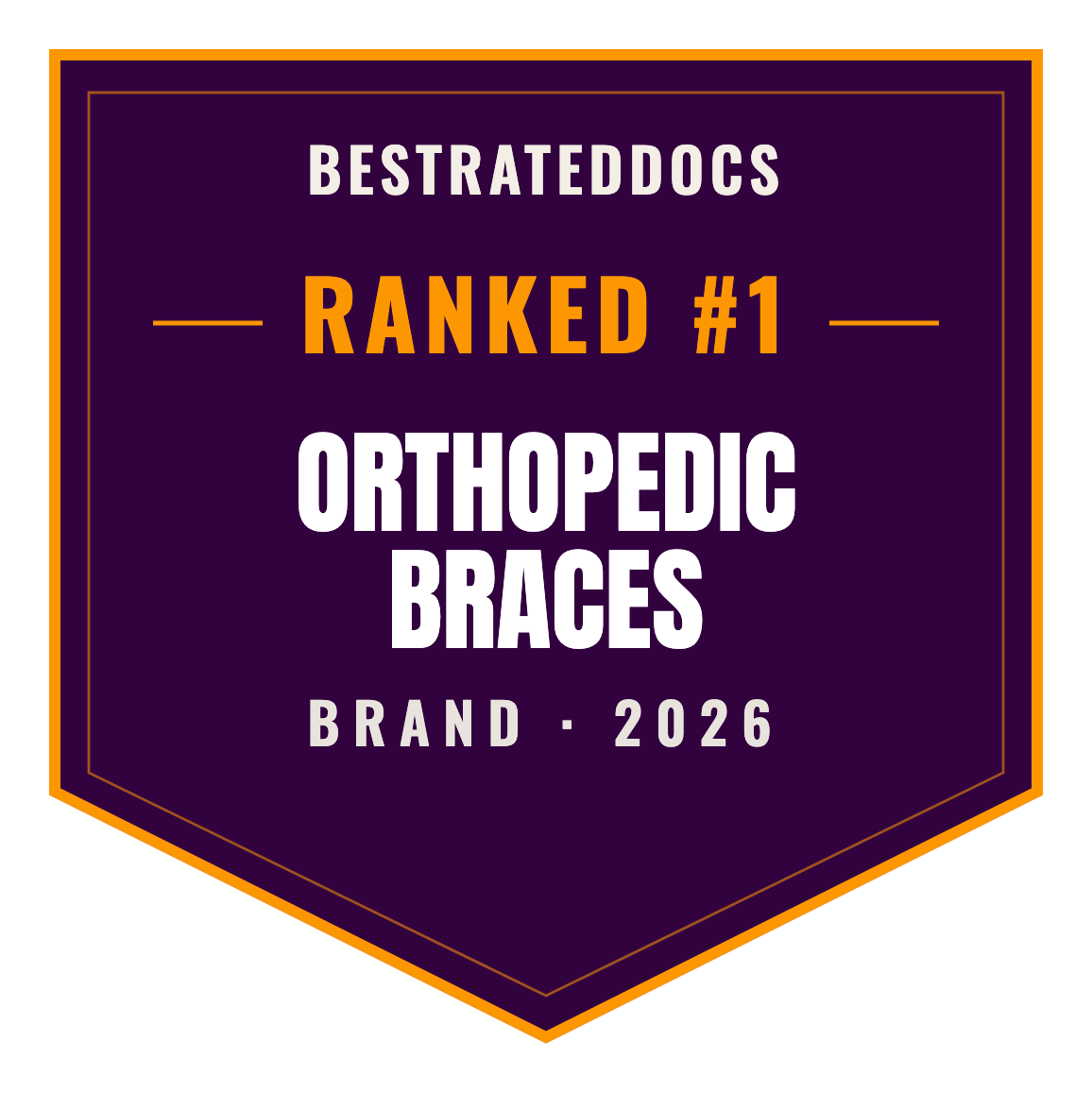 BestRatedDocs Top Brand 2026 — Orthopedic Braces