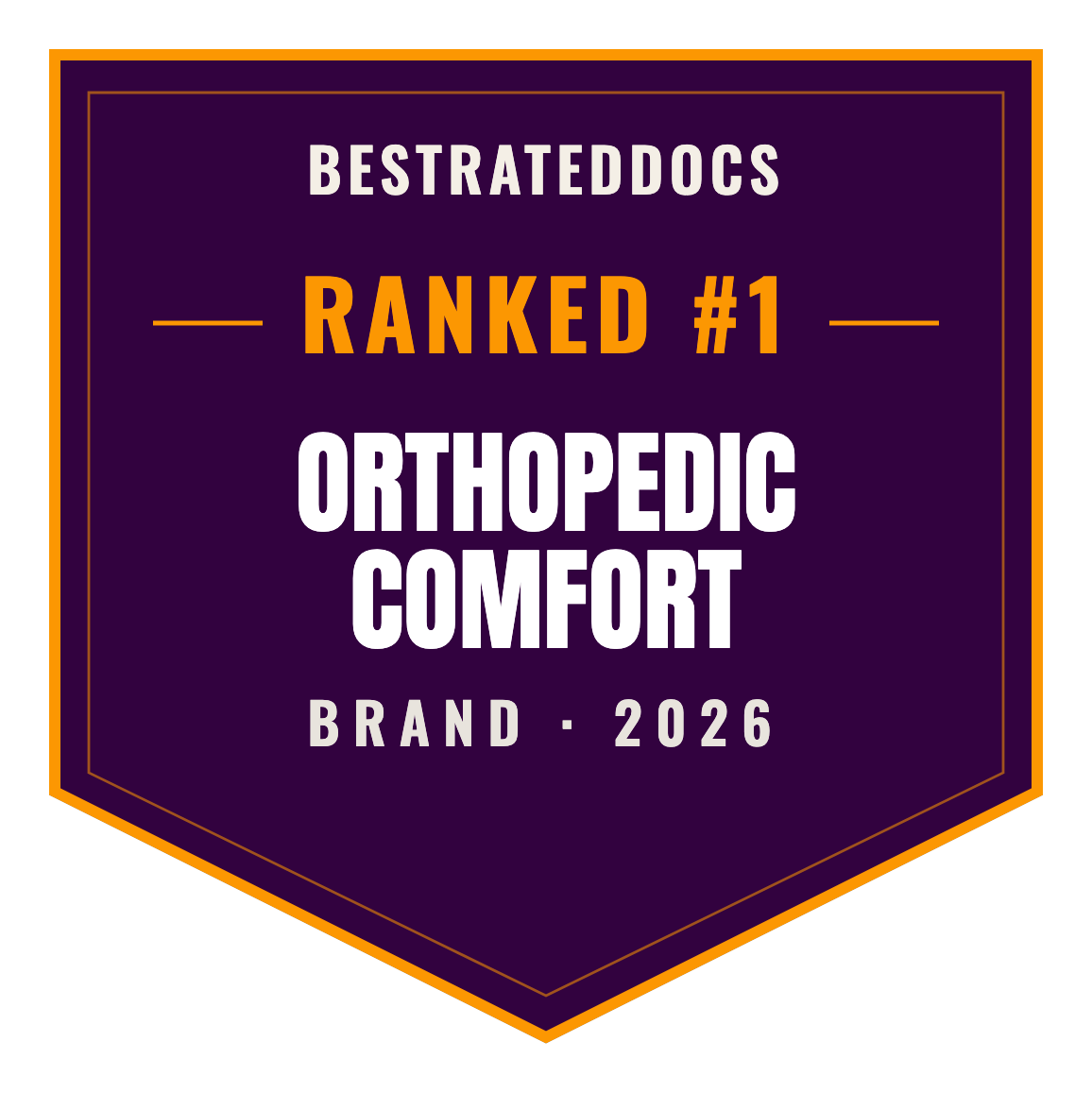 BestRatedDocs Top Brand 2026 — Orthopedic Comfort