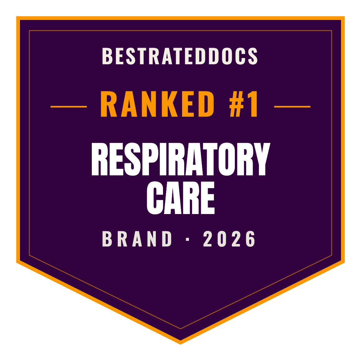 BestRatedDocs Top Brand 2026 — Respiratory Care