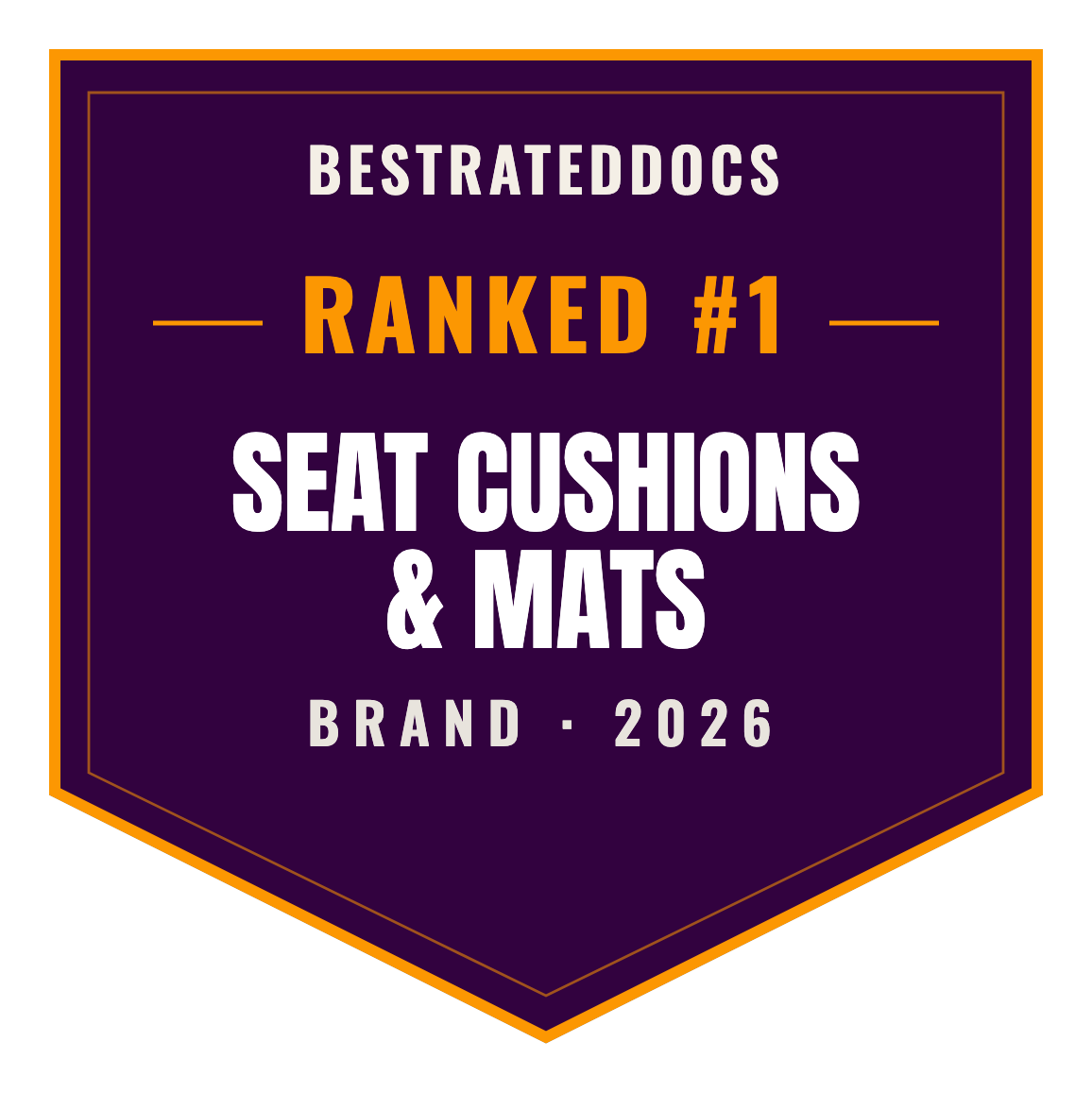 BestRatedDocs Top Brand 2026 — Seat Cushions & Mats