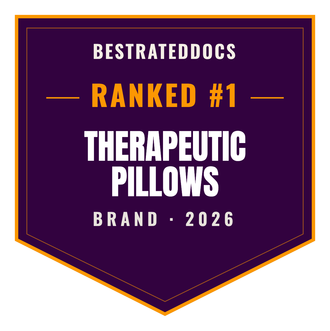 BestRatedDocs Top Brand 2026 — Therapeutic Pillows